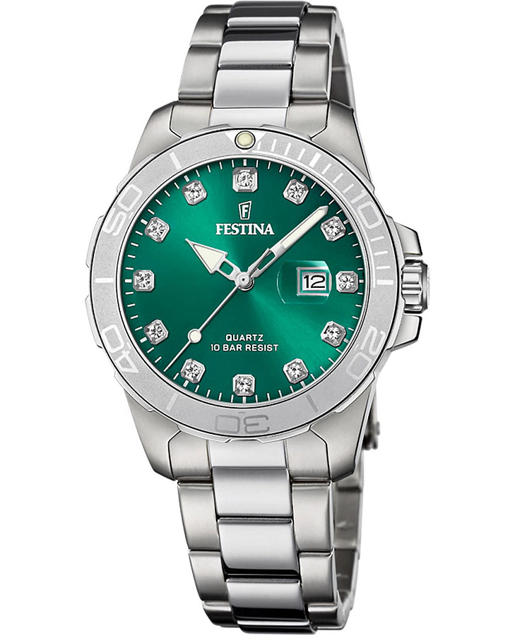Часы Festina Boyfriend F20503/7 — женские, зеленый