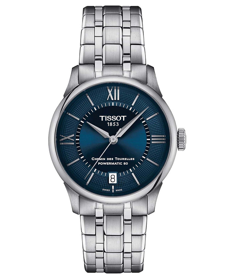 Часы Tissot Chemin des Tourelles Powermatic 80 T139.207.11.048.00 — женские, серебристый