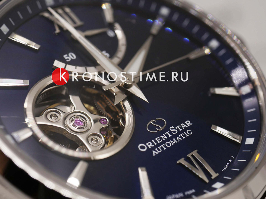 Часы Orient Star RE-AT0001L (RK-AT0001L) — синий, сталь металл