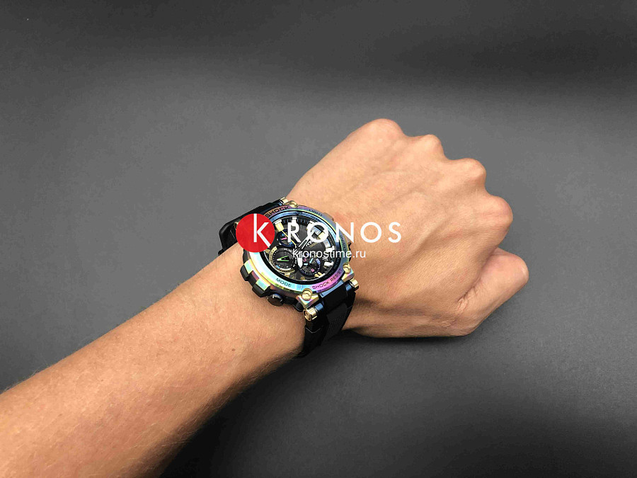 Часы Casio G-Shock Premium MTG-B1000RB-2A — сталь металл пластик, мужские, Япония