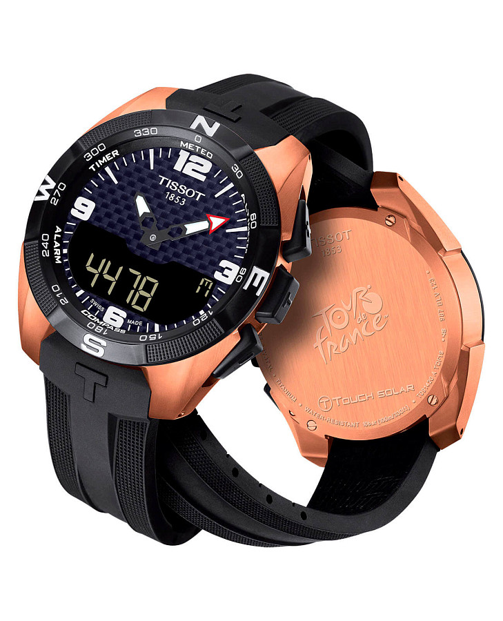 Часы Tissot T-Touch Exper Solar Tour De France 2019 Special Edition T091.420.47.207.04 — титан металл, Швейцария