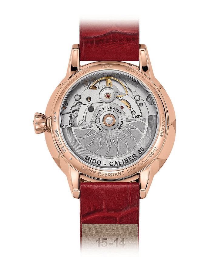 Часы Mido Rainflower M043.207.36.118.00 — механические, сталь металл