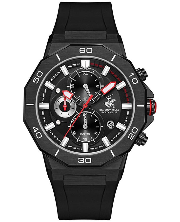 Часы Beverly Hills Polo Club BP3784X.651 — мужские, черный