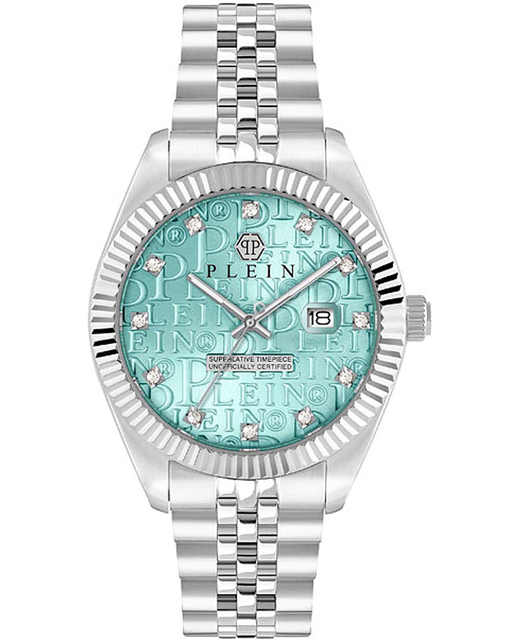 Часы Philipp Plein Date Superlative Gent PWMFA0225 — мужские, голубой