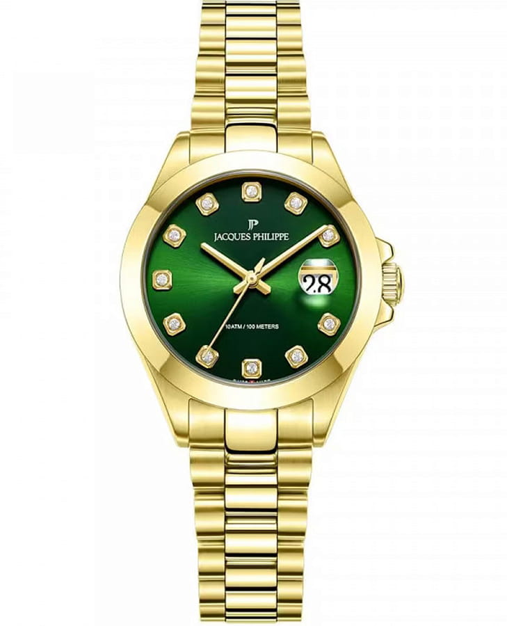 Часы Jacques Philippe Infinitum JPQLS7323X4 — женские, зеленый