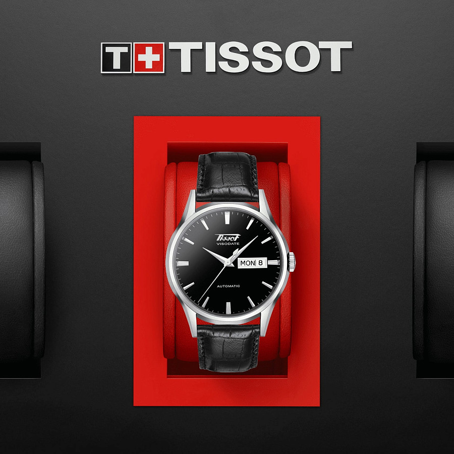 Часы Tissot Heritage Visodate Automatic T019.430.16.051.01 — кожаный, мужские