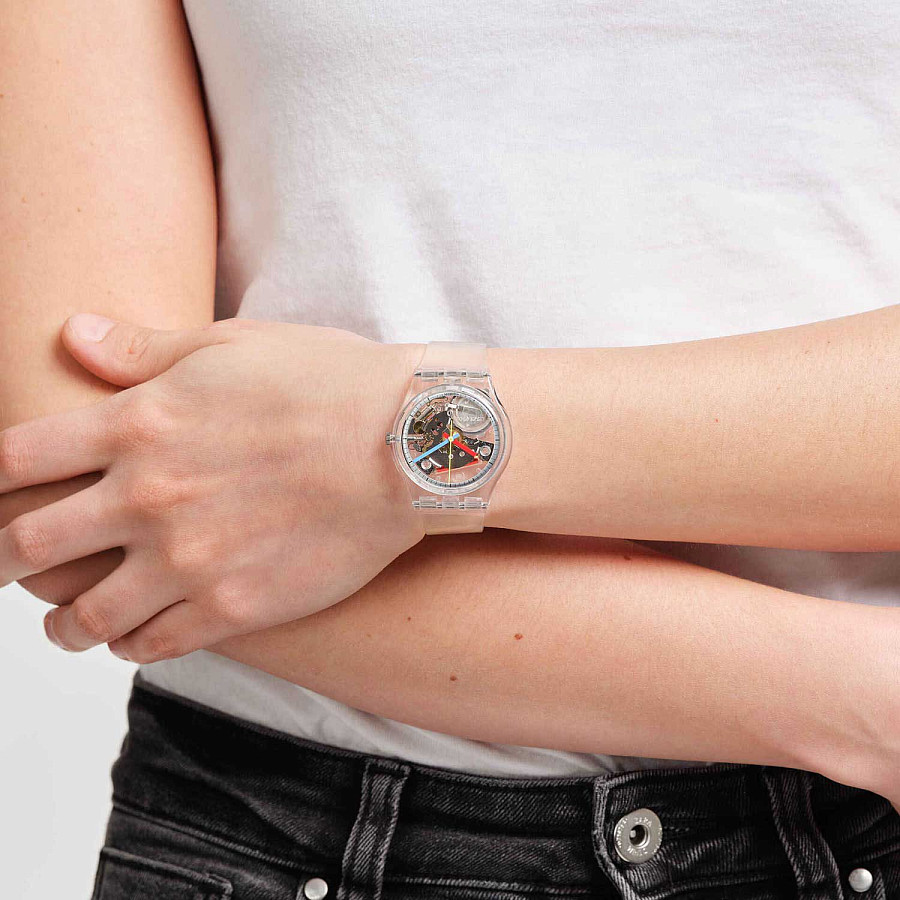 Часы Swatch Gent Biosourced Standard SO28K100 — пластик, женские