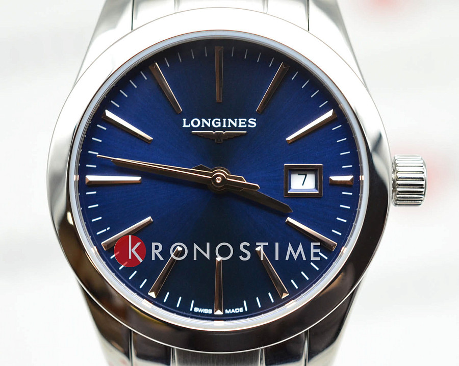 Часы Longines Conquest Classic L2.286.4.92.6 — сталь металл, Швейцария