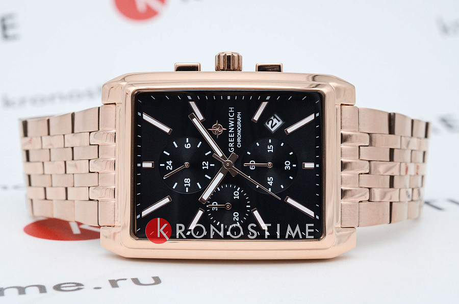 Часы Greenwich Galeon Chrono GW 553.40.11 — кварцевые, сталь металл