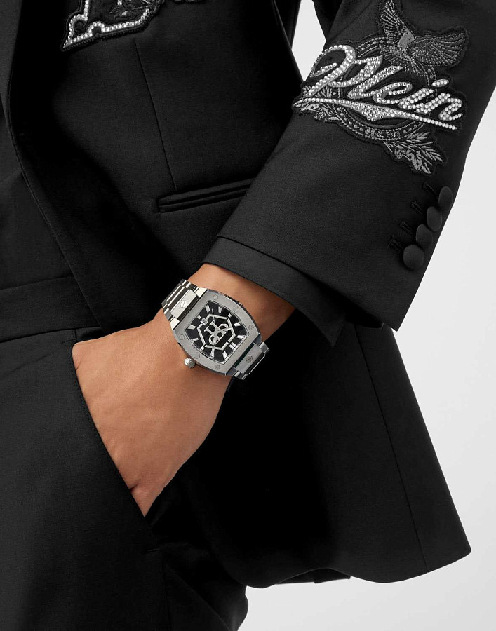 Часы Philipp Plein Hexagon Phantom PWPUA0725 — нержавеющая сталь, мужские