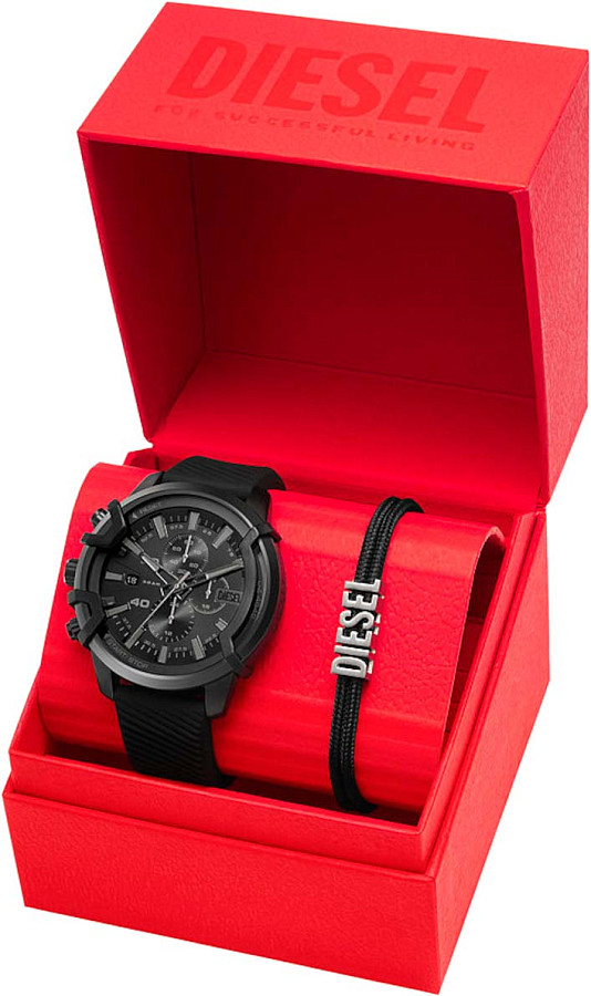 Часы Diesel Griffed DZ4650SET — кварцевые, сталь металл
