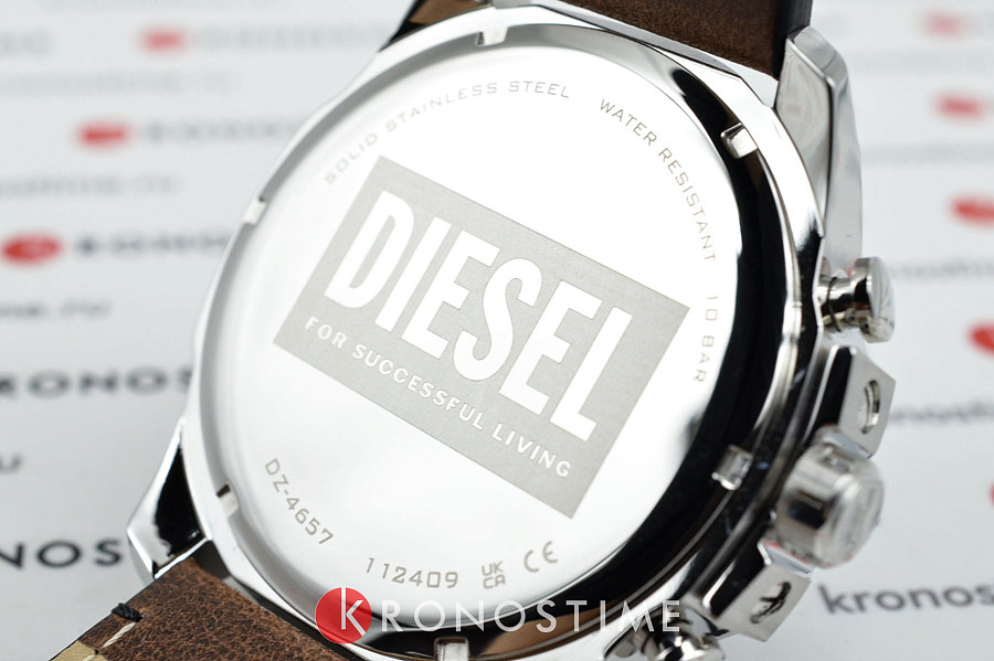 Часы Diesel Mega Chief DZ4657 — мужские, кожаный