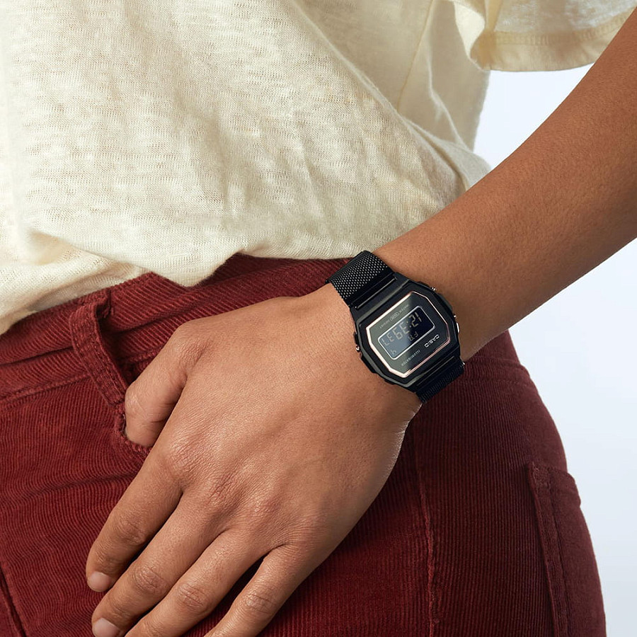 Часы Casio Collection A1000MB-1B — сталь металл, Япония