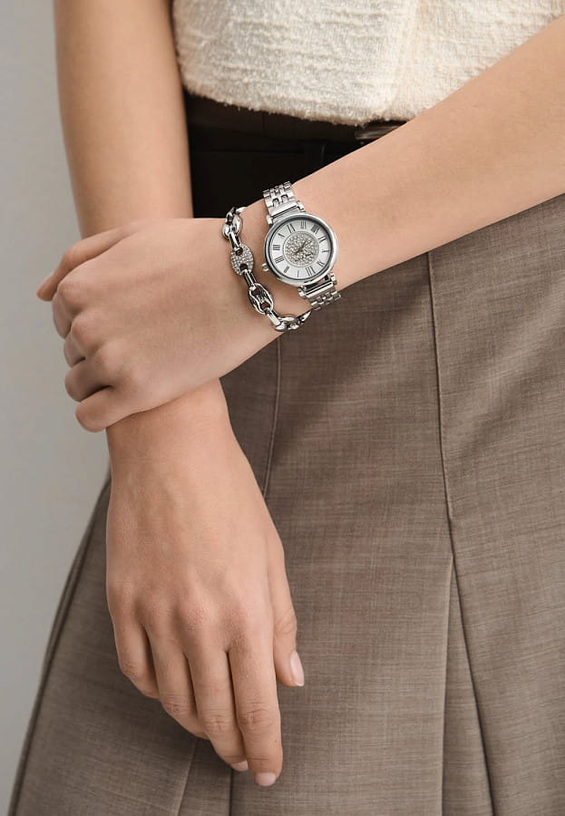 Часы Anne Klein Classic 5369SVST — нержавеющая сталь, женские