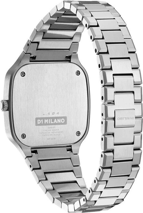 Часы D1 Milano Square Disco Grey SQBL01 — Италия, кварцевые