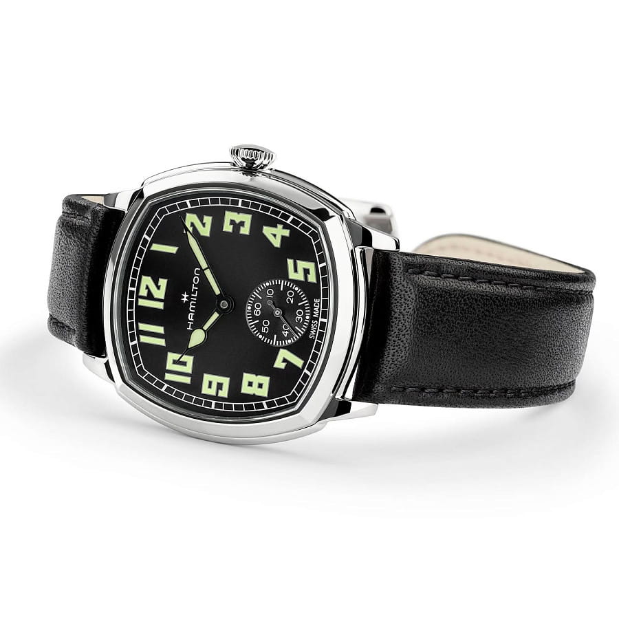 Часы Hamilton American Classic Cushion Mechanical H36129730 — сталь металл, Швейцария