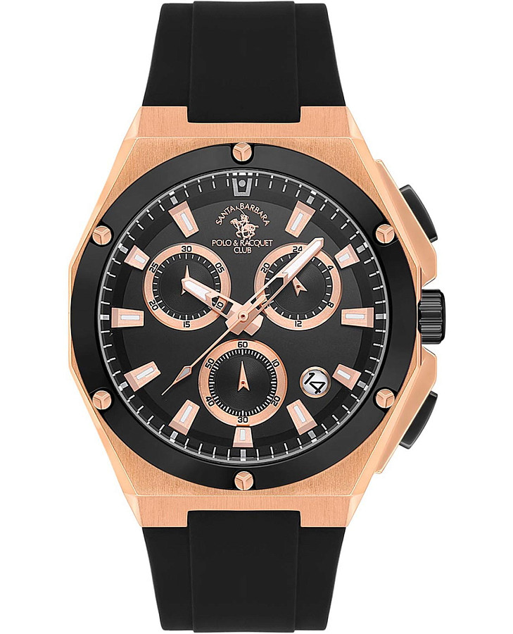 Часы Santa Barbara Polo & Racquet Club Prive SB.1.10578-5 — мужские, черный