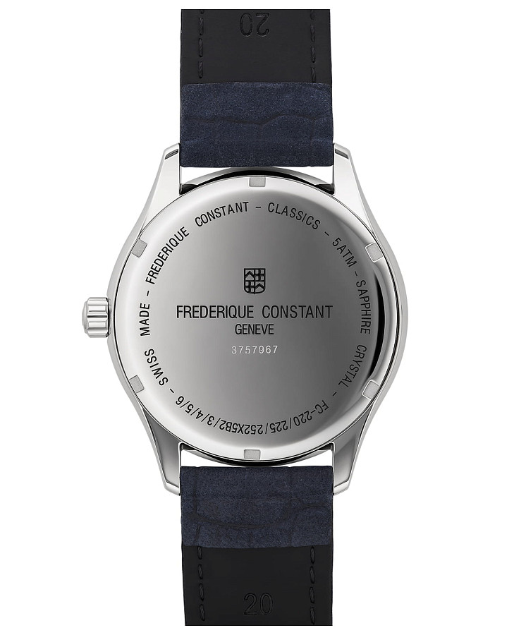 Часы Frederique Constant Classics Quartz GMT FC-252NS5B6 — сталь металл, Швейцария