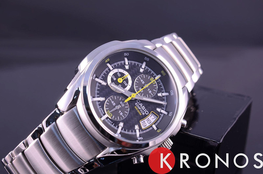 Часы Casio Edifice EF-512D-1A — сталь металл, Япония