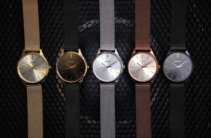 Часы Casio Collection LTP-E140D-7A — нержавеющая сталь, женские