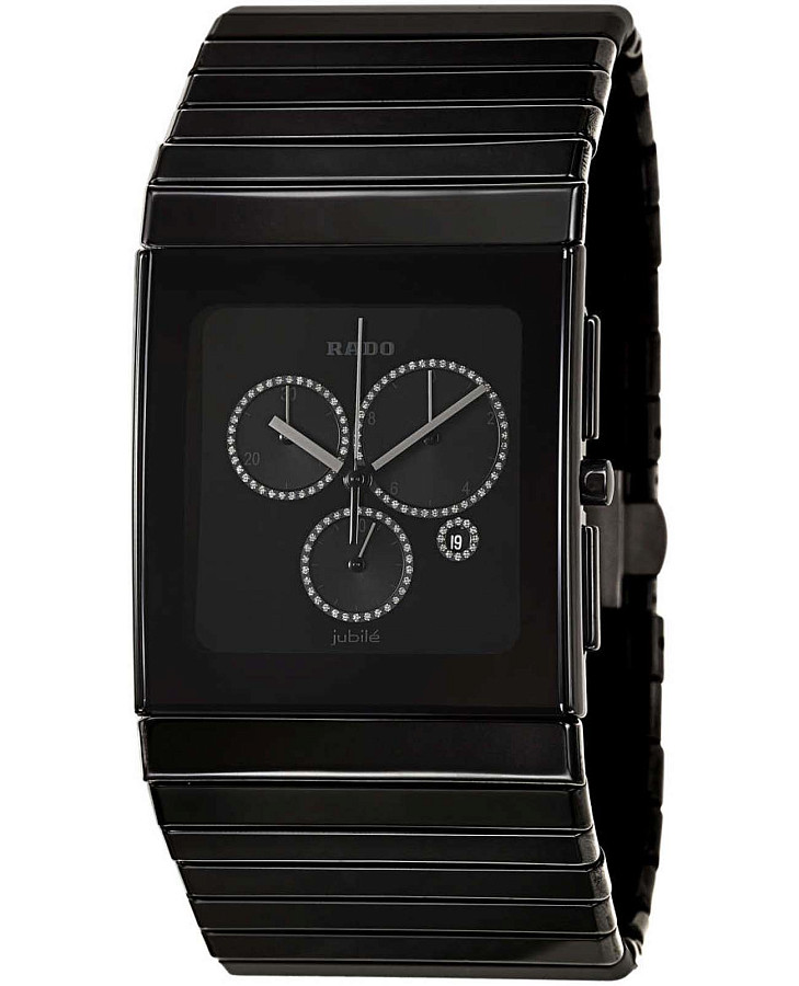 Часы Rado Ceramica R21714702 — мужские, черный