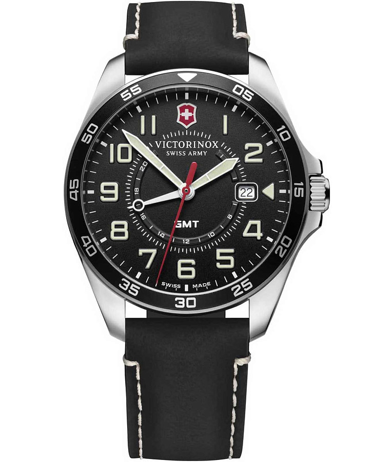 Часы Victorinox Fieldforce GMT 241895 — мужские, черный