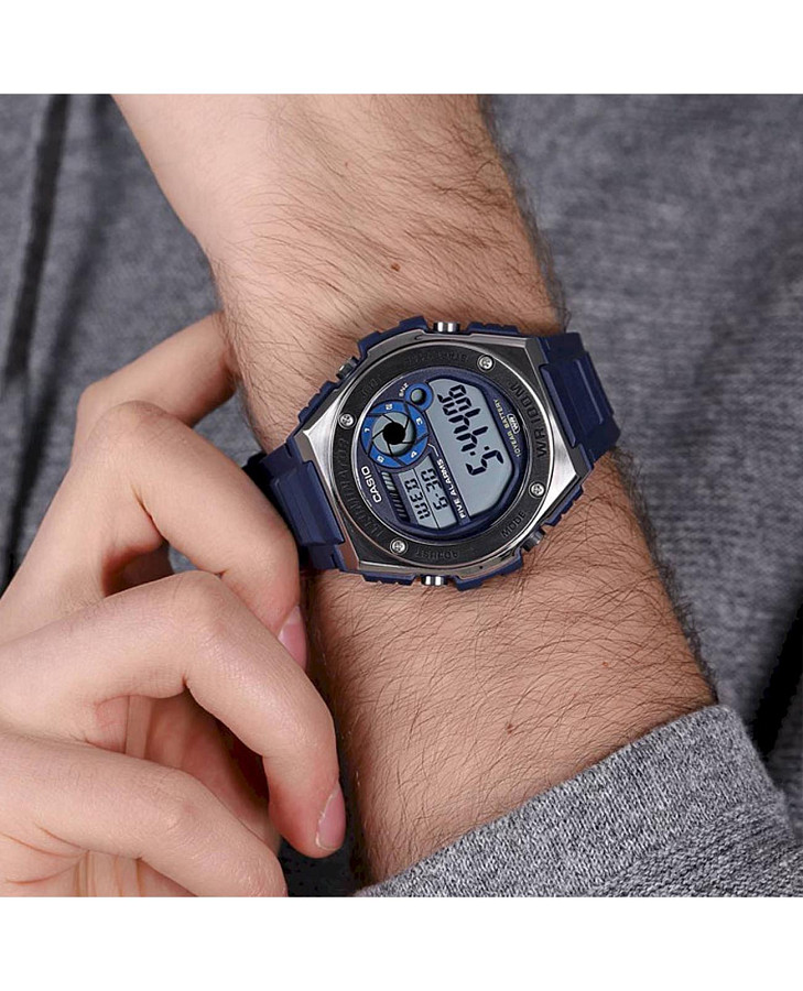 Часы Casio Collection MWD-100H-2A — кварцевые, пластик сталь