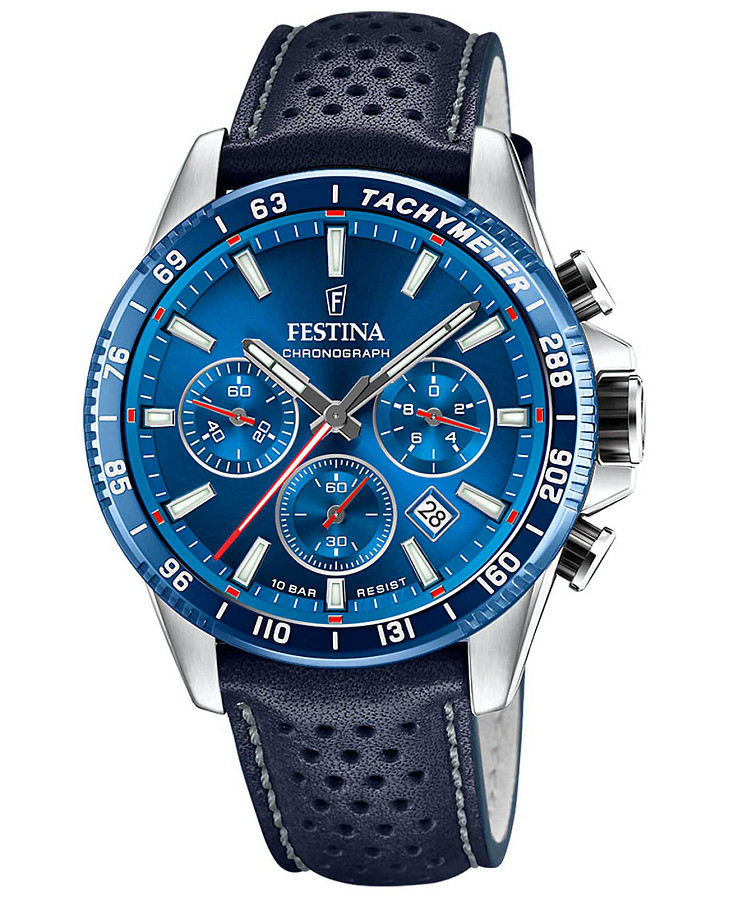 Часы Festina Timeless Chrono F20561/3 — мужские, синий