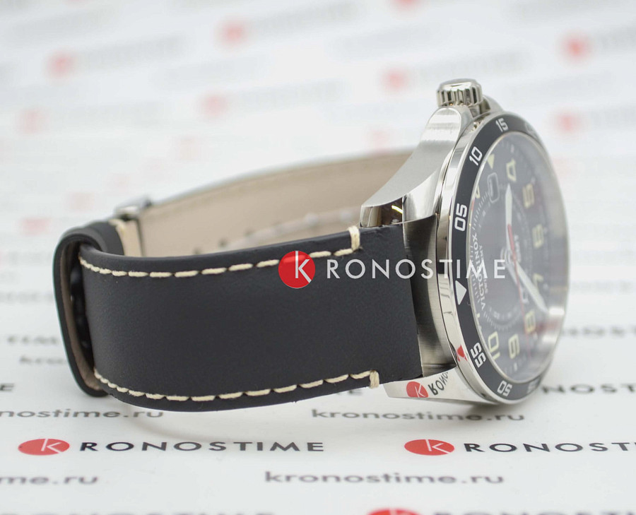 Часы Victorinox Fieldforce GMT 241895 — мужские, кожаный