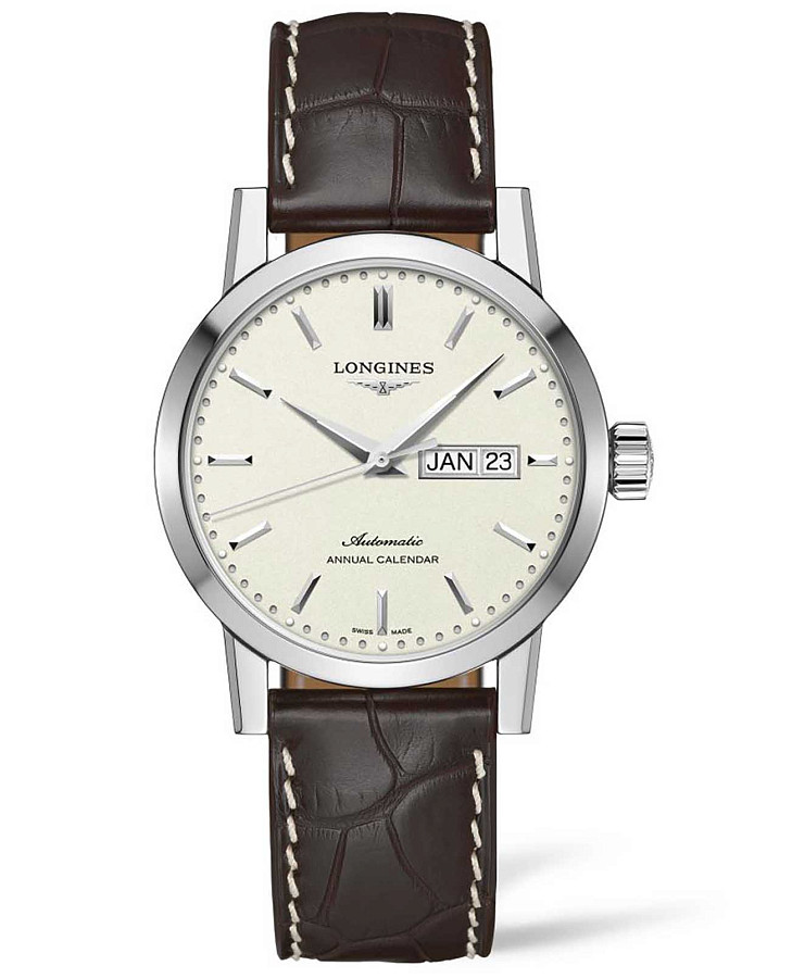 Часы Longines 1832 L4.827.4.92.2 — мужские, белый