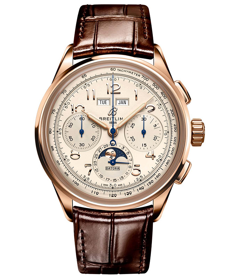 Часы Breitling Premier B25 Datora 42 RB2510371G1P1 — мужские, бежевый