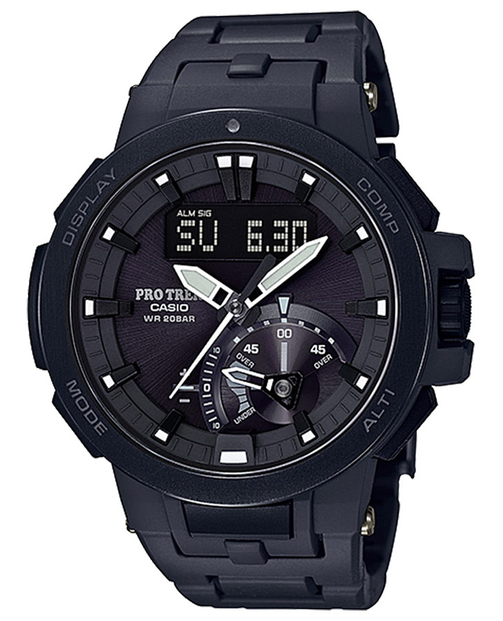 Часы Casio Pro Trek PRW-7000FC-1 — мужские, черный