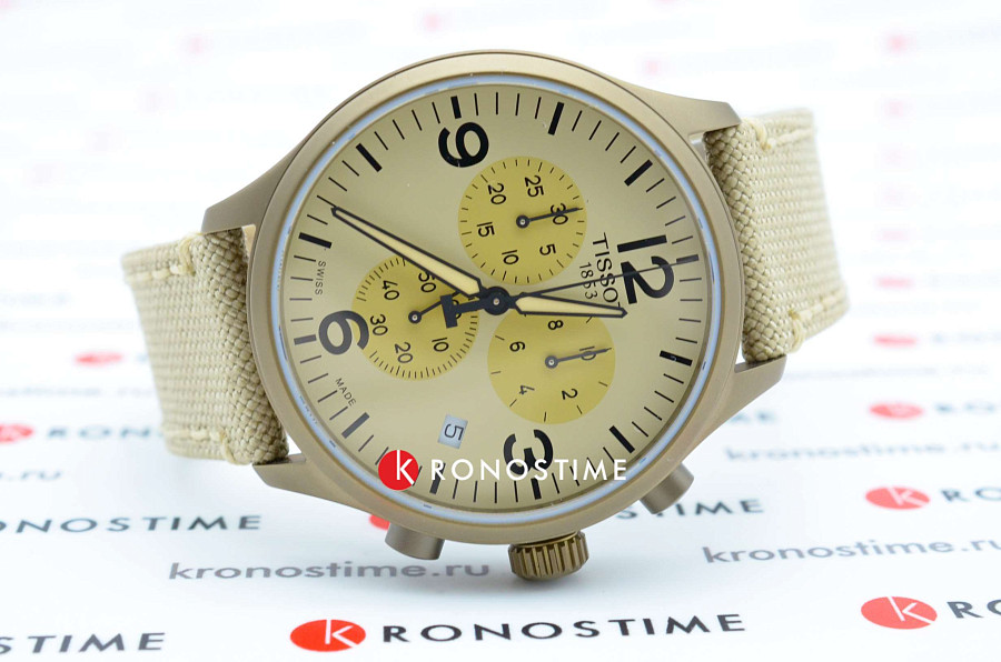 Часы Tissot Chrono XL T116.617.37.267.01 — тканевый, мужские