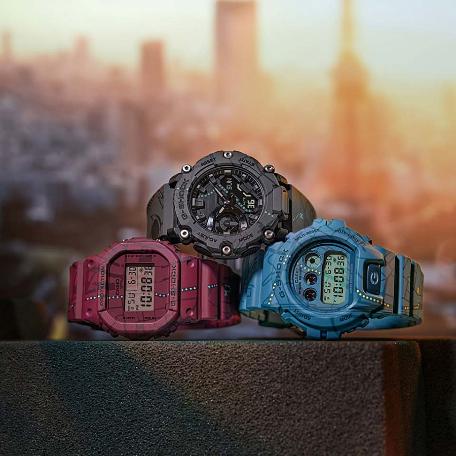 Часы Casio G-Shock DW-5600SBY-4DR (DW-5600SBY-4) — пластик, мужские