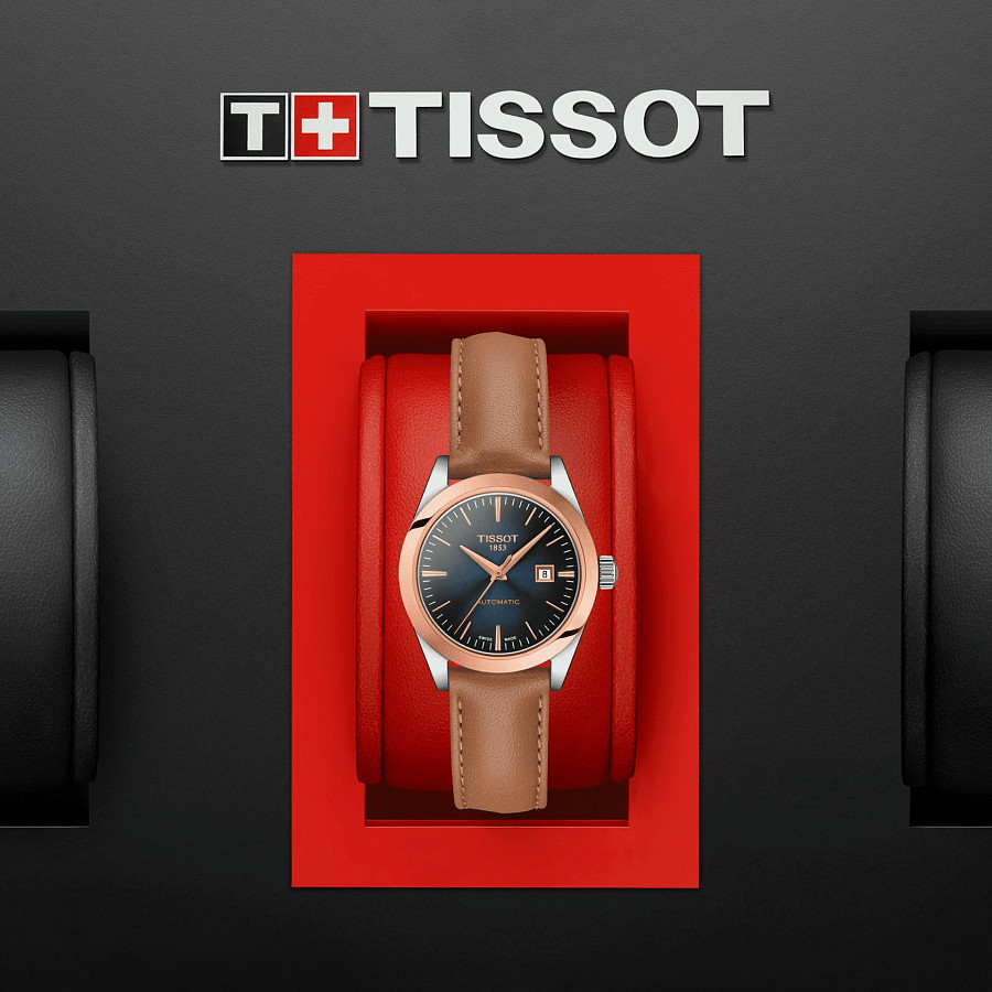 Часы Tissot T-My Lady Automatic 18K Gold T930.007.46.041.00 — механические, золото металл сталь