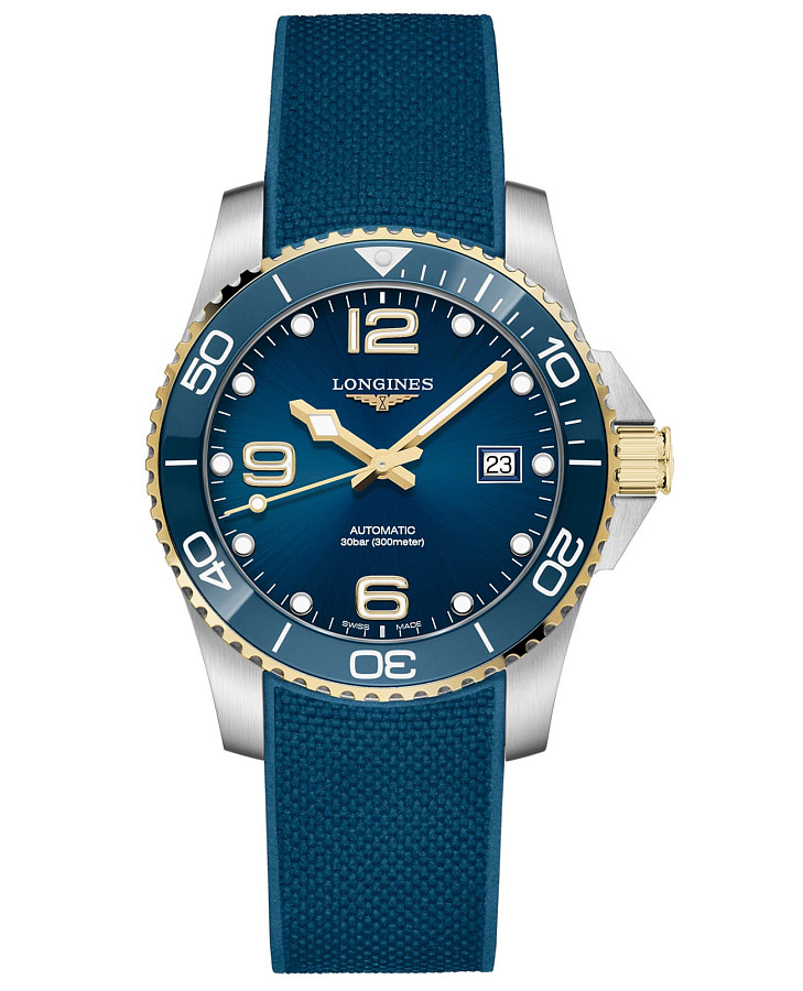 Часы Longines HydroConquest L3.781.3.96.9 — мужские, синий