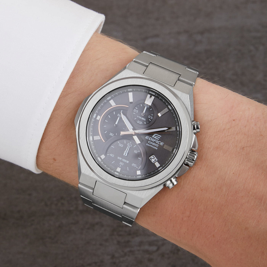 Часы Casio Edifice EFB-700D-8A — кварцевые, металл сталь