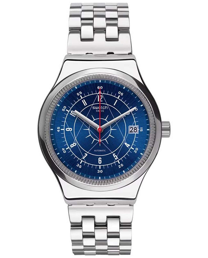 Часы Swatch Irony Sistem51 YIS401G — мужские, синий