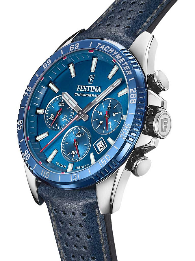 Часы Festina Timeless Chrono F20561/3 — мужские, кожаный