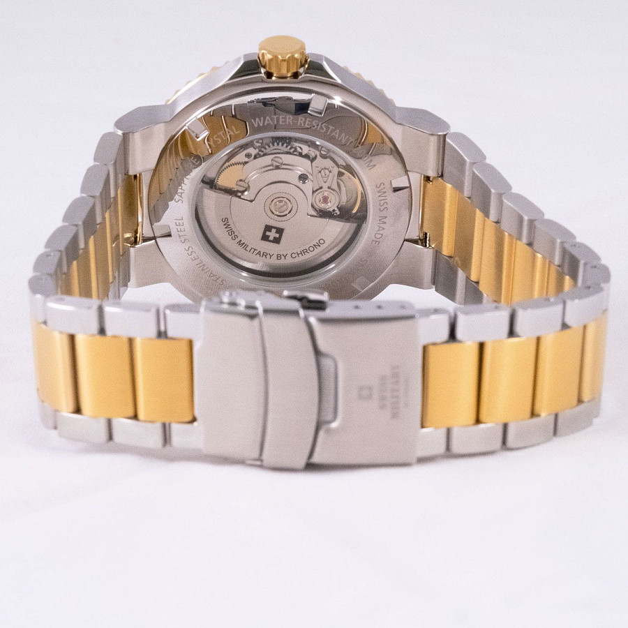 Часы Swiss Military by Chrono Automatic Dive SMA34086.03 — нержавеющая сталь, мужские