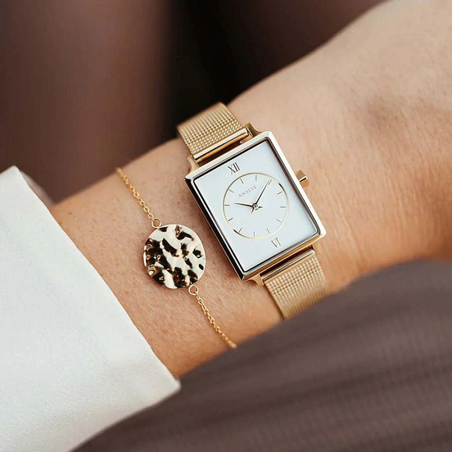 Часы Amalys Hepburn AMW-031 — кварцевые, металл сталь