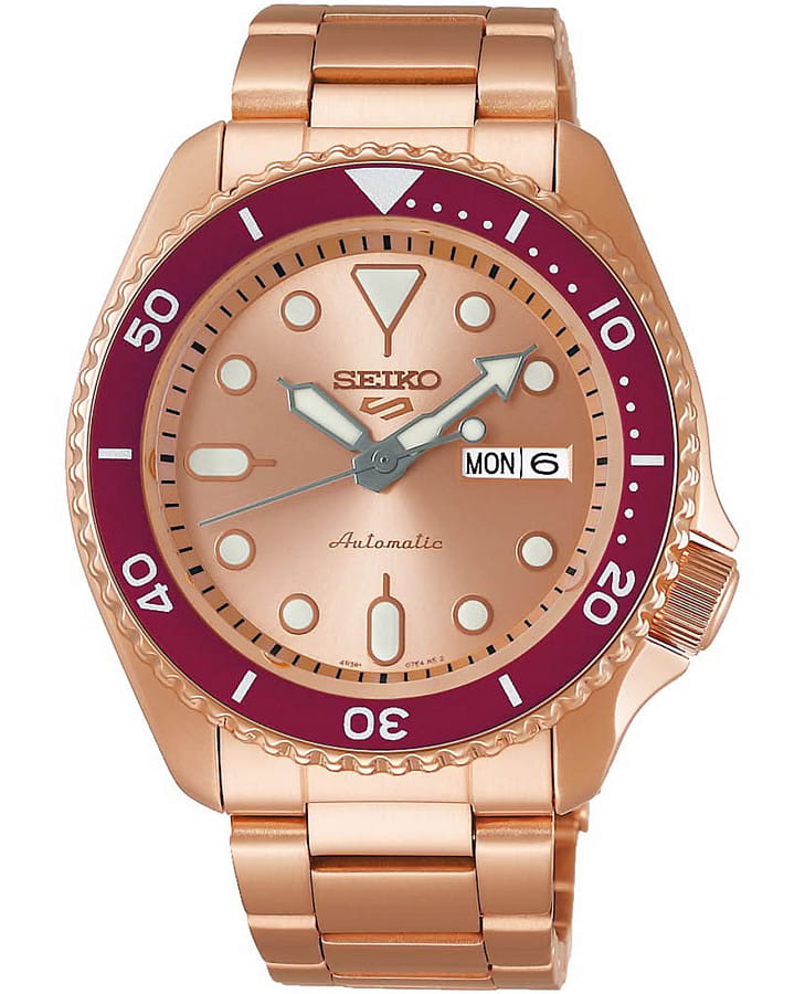Часы Seiko 5 Sports SRPK08K1 — мужские, золотой