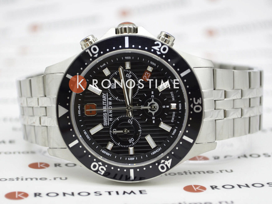 Часы Swiss Military Hanowa Flagship X Chrono SMWGI2100701 — мужские, серебристый