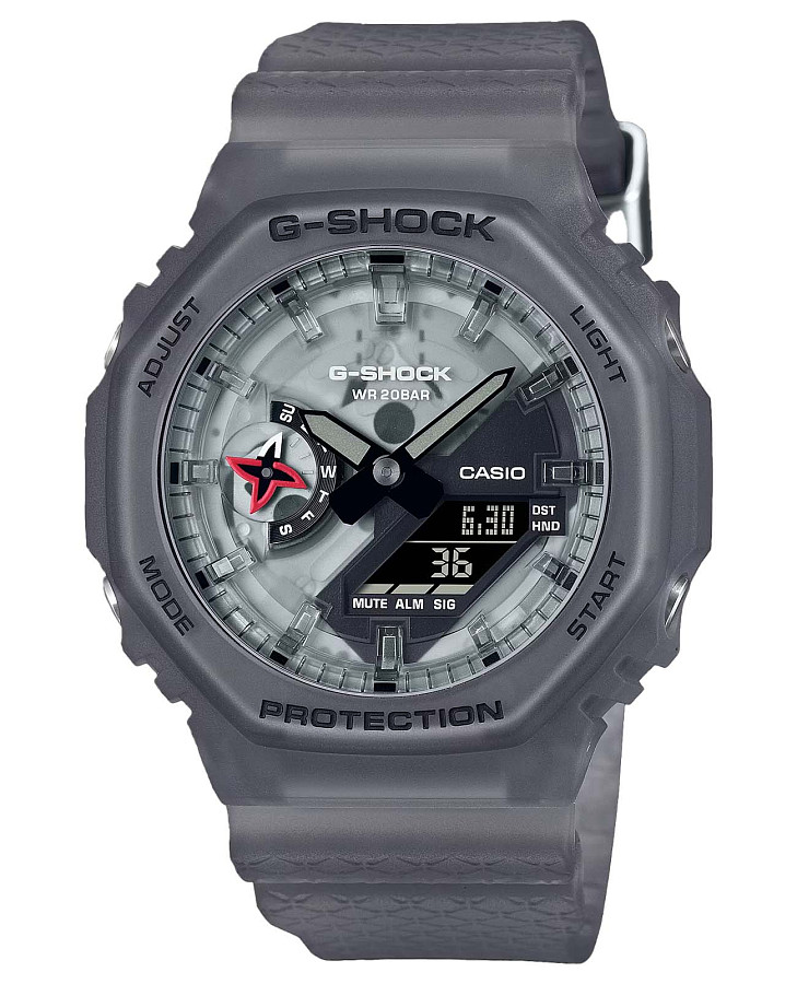 Часы Casio G-Shock GA-2100NNJ-8A — мужские, серый