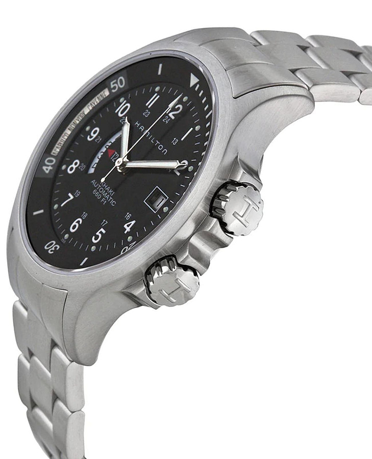 Часы Hamilton Khaki Navy GMT Auto H77615133 — сталь металл, Швейцария