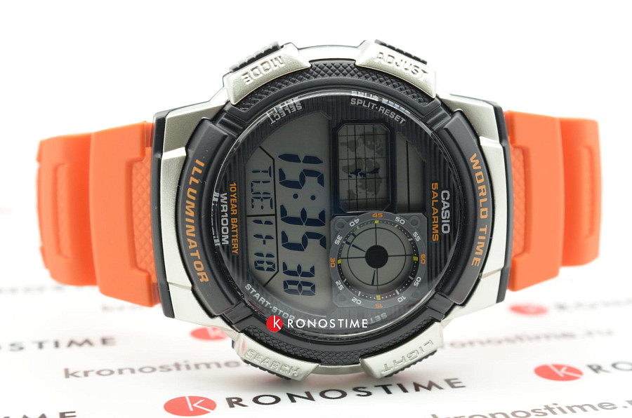 Часы Casio Collection AE-1000W-4BVDF (AE-1000W-4B) — серый, кварцевые