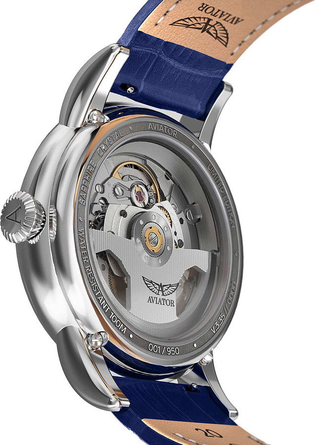 Часы Aviator Douglas Day-Date V.3.35.0.276.4 — Швейцария, механические