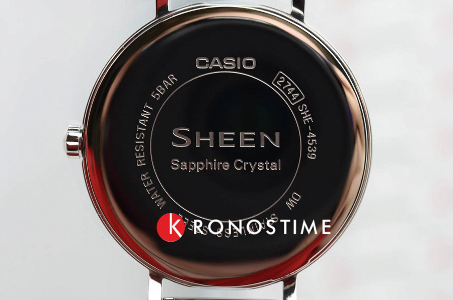 Часы Casio Sheen SHE-4539SM-2A — кварцевые, Япония, женские