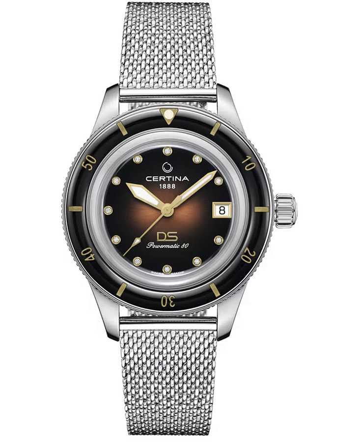 Часы Certina DS PH200M C036.207.11.296.00 — женские, коричневый