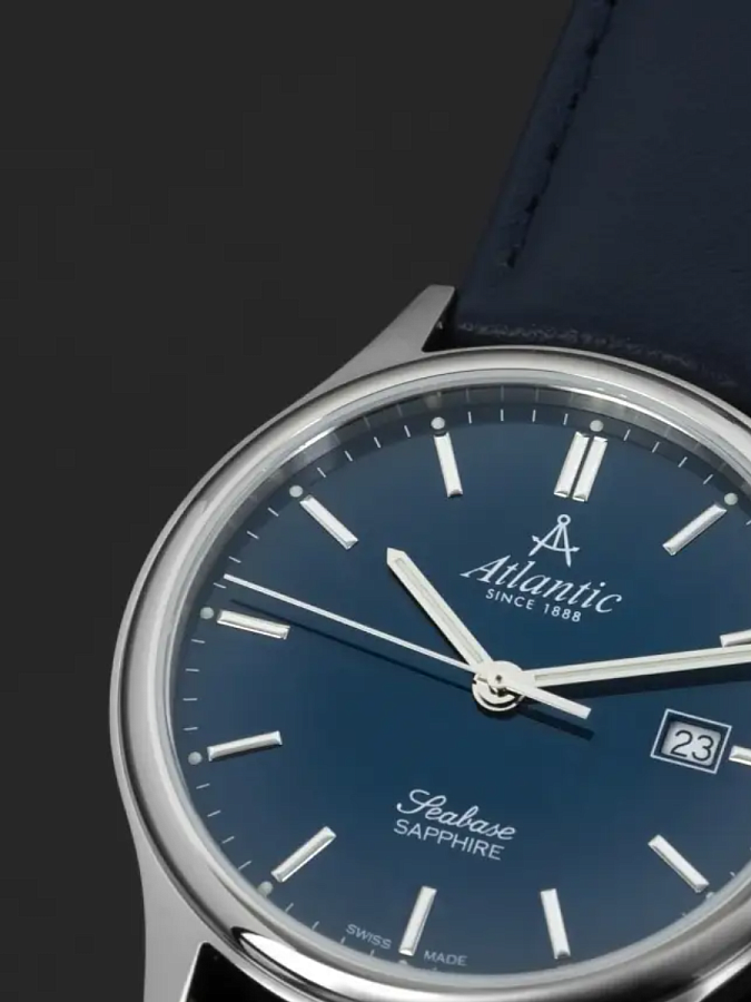 Часы Atlantic 60343.41.51 — кожаный, мужские